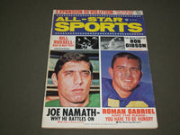 1969 FEBRUARY ALL-STAR SPORTS MAGAZINE - JOE NAMATH & ROMAN GABRIEL - SP 9761