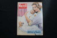 1958 MARCH 29 PARIS MATCH MAGAZINE - GRACE KELLY COVER - E 25801