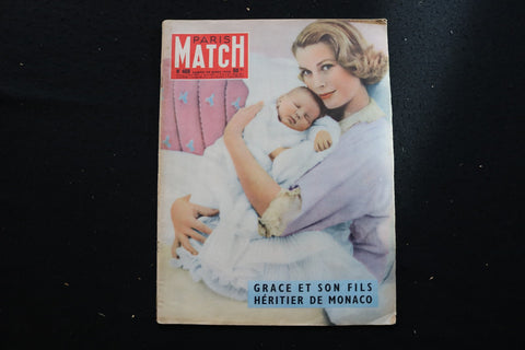 1958 MARCH 29 PARIS MATCH MAGAZINE - GRACE KELLY COVER - E 25801