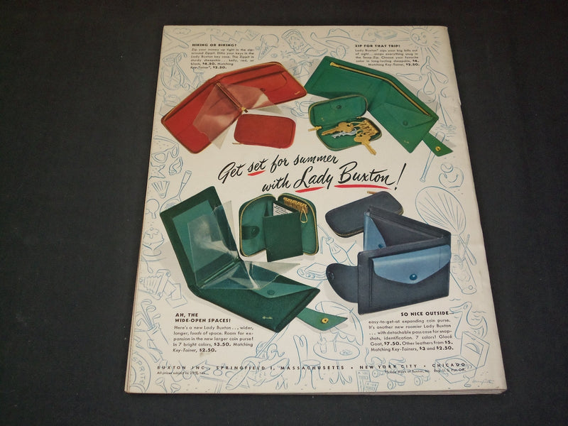 1948 JUNE MADEMOISELLE MAGAZINE - AT HOME OUTDOORS - SP 6741