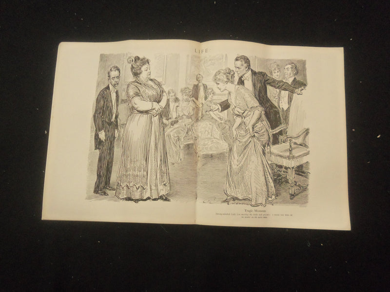 1915 OCTOBER 14 LIFE MAGAZINE - AFTER THE MOVIES - L 762C