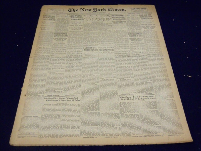 1939 FEB 21 NEW YORK TIMES FRANCES FORCES FIGHT, DROP IDEA OF SURRENDER- NT 1347