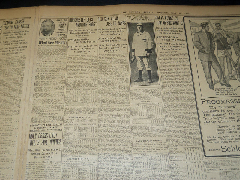 1908 MAY 10 THE BOSTON HERALD - ATHLETES STRIVING FOR HONORS IN STADIUM - BH 67