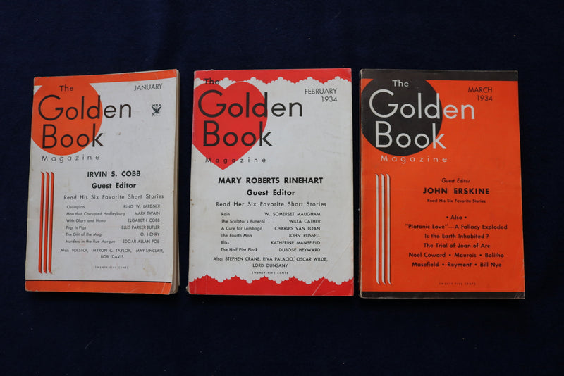 1934 THE GOLDEN BOOK MAGAZINE - COMPLETE YEAR - LOT OF 12 - O 3455