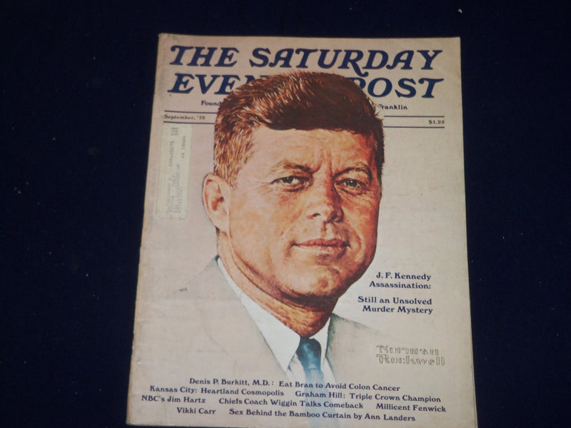 1975 SEP THE SATURDAY EVENING POST MAGAZINE - JFK - ROCKWELL COVER - SP 9715