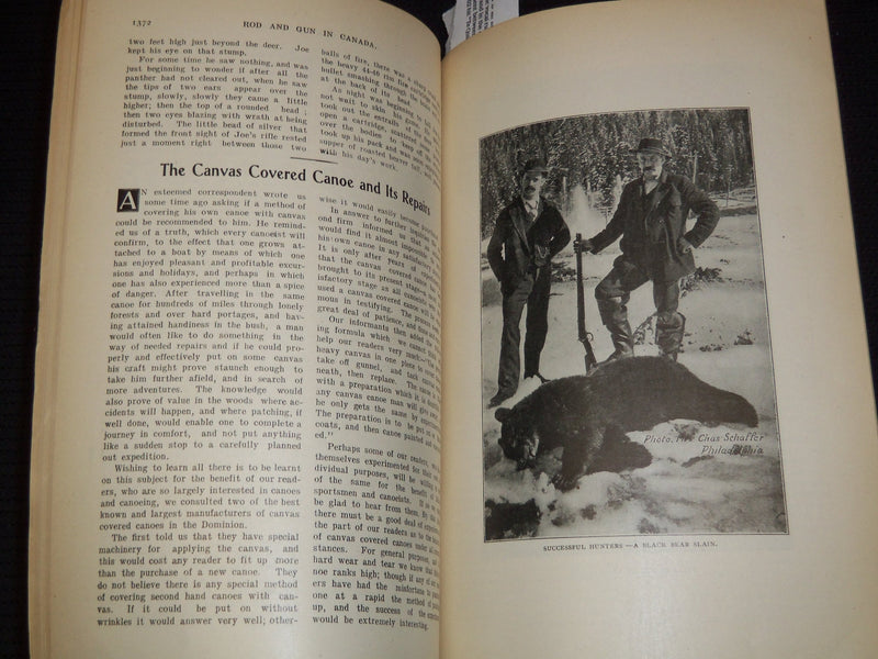 1906 MAY ROD AND GUN IN CANADA AND MOTOR MAGAZINE - YOUTHFUL ANGLERS - J 8092