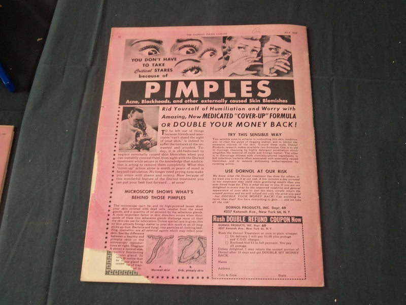 1950 JULY THE NATIONAL POLICE GAZETTE MAGAZINE - DEMPSEY - JANE RUSSELL - B 5645