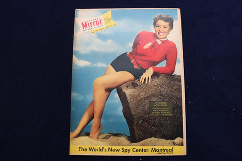1954 AUGUST 29 NY MIRROR MAGAZINE - MAY WYNN COVER - E 22538