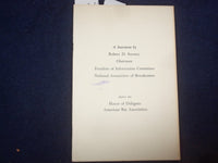 1958 A STATEMENT BY ROBERT D. SWEZEY BEFORE THE AMERICAN BAR ASSOCIATION -J 9485
