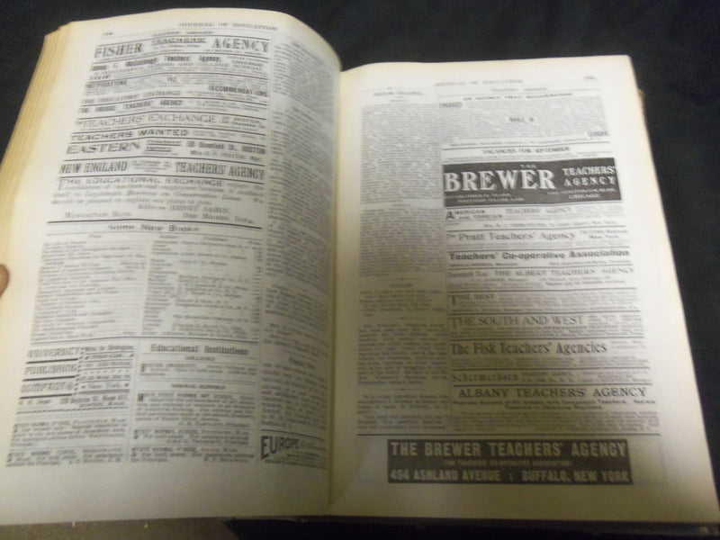 1905 JANUARY-DECEMBER JOURNAL OF EDUCATION BOUND VOLUME - COMPLETE YEAR - R 873