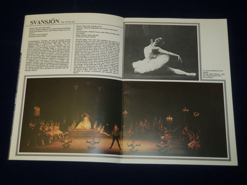 1983 KUNGL TEATERNS BALETT - THE ROYAL SWEDISH BALLET PROGRAM - OPERAN - J 5072