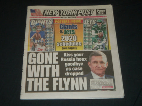 2020 MAY 8 NEW YORK POST NEWSPAPER - GONE WITH THE FLYNN - RUSSIA HOAX