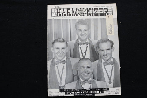 1959 JULY THE HARMONIZER MAGAZINE - FOUR PITCHIKERS COVER - SP 4926A