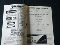 1960'S SHOWCARD BROADWAY PROGRAMS LOT OF 5 - STERNHAGEN - DOM DELUISE - J 3888