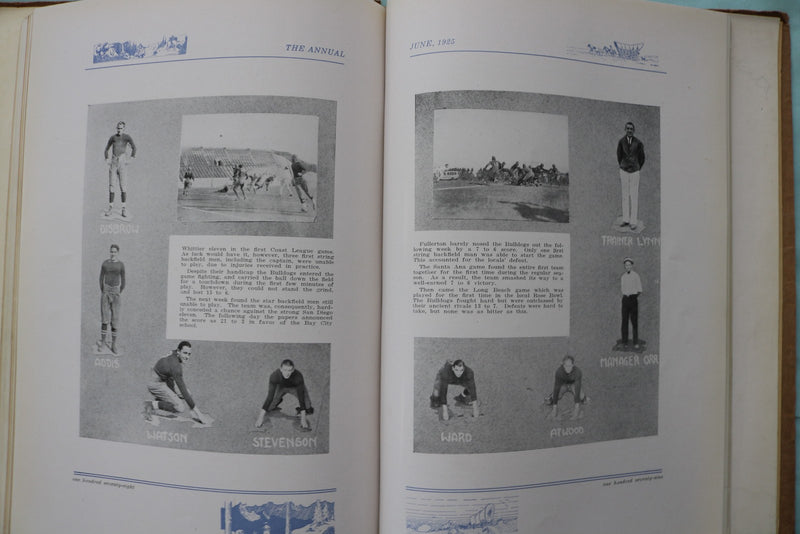 1925 THE ANNUAL PASADENA HIGH SCHOOL YEARBOOK - PASADENA, CA -SOFTCOVER- YB 3594