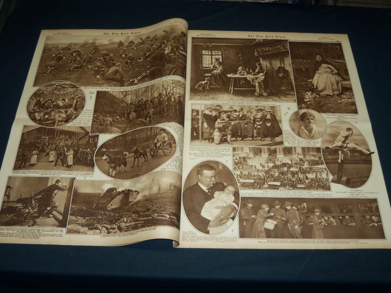 1918 APRIL 7 NEW YORK TIMES PICTURE SECTION - THIRD LIBERTY LOAN - NT 8827