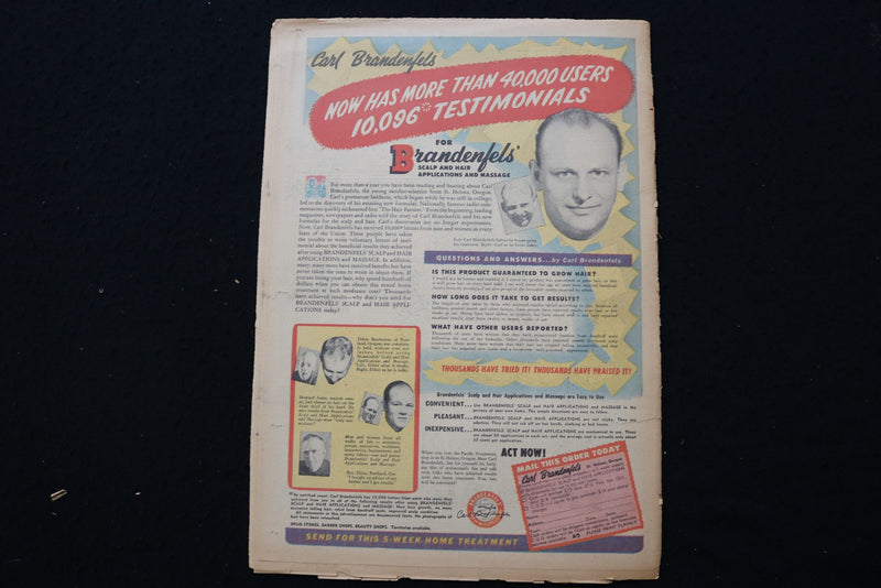 1948 FEBRUARY 1 PICTORIAL REVIEW MAGAZINE - I SMELL CIGAR SMOKE! COVER - E 26352