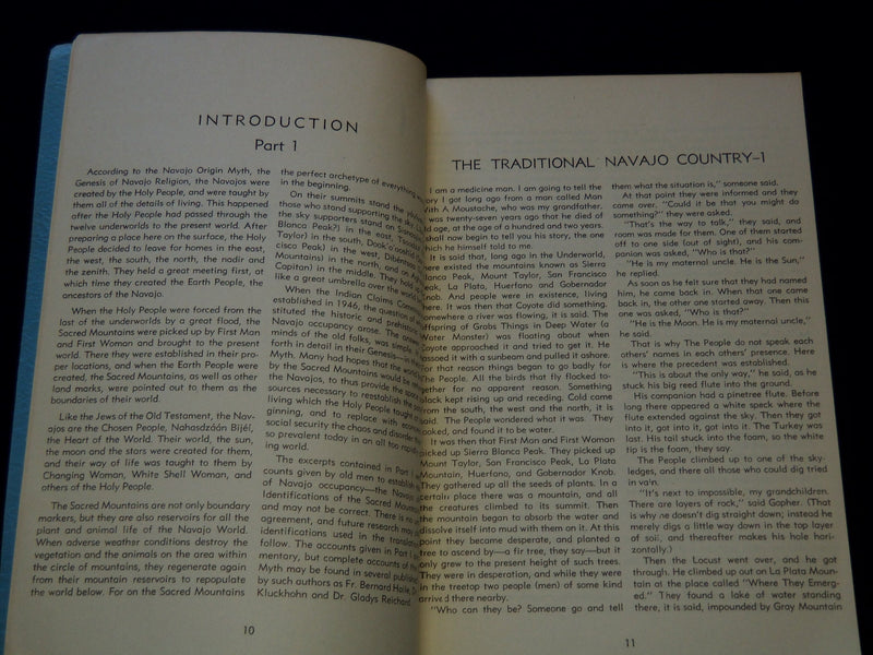 1954 NAVAJO HISTORICAL SELECTIONS BOOK BY YOUNG & MORGAN - J 7364