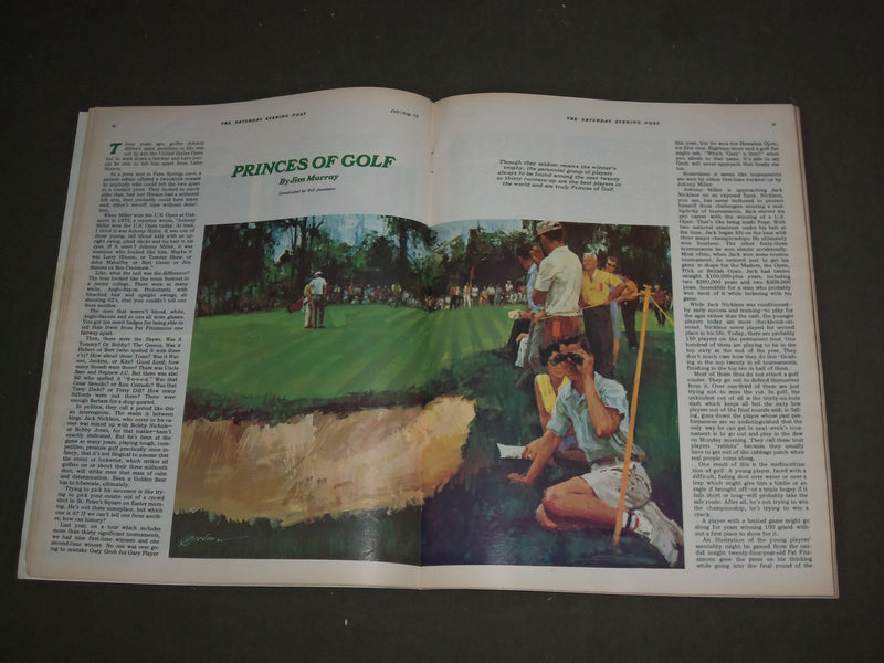 1975 AUGUST THE SATURDAY EVENING POST MAGAZINE - GIRL WATCHING THE POST - B 4298