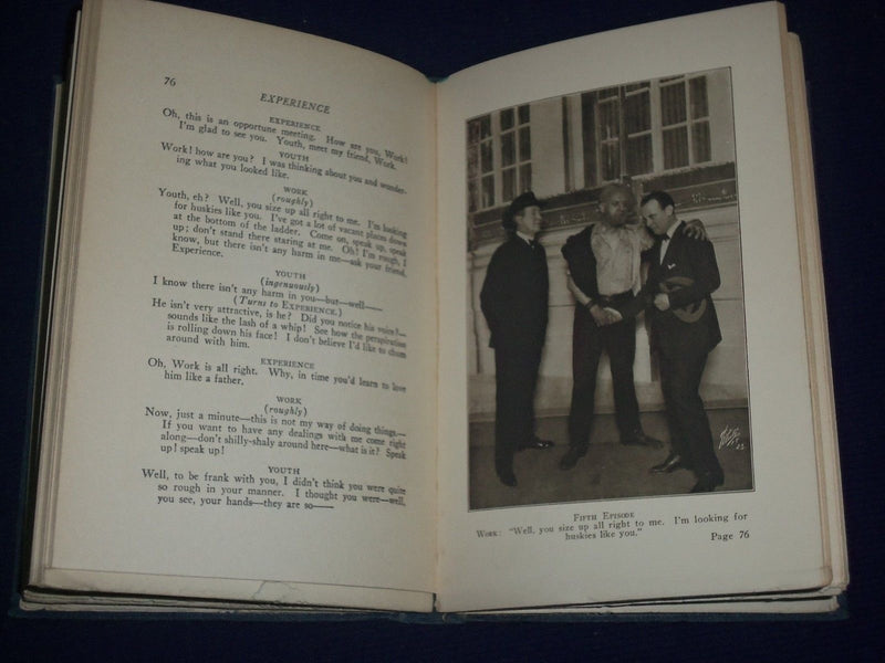 EXPERIENCE A MORALITY PLAY OF TODAY BOOK BY GEORGE V. HOBART - ACTING - KD 2331