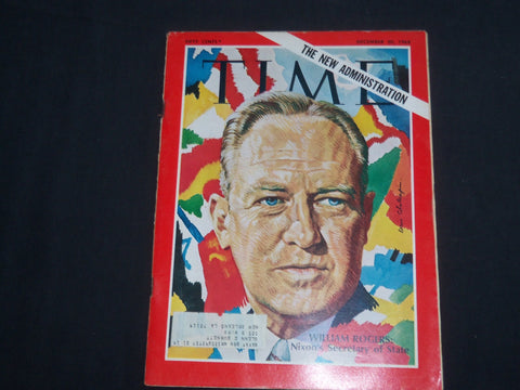 1968 DECEMBER 20 TIME MAGAZINE - WILLIAM ROGERS - T 2055