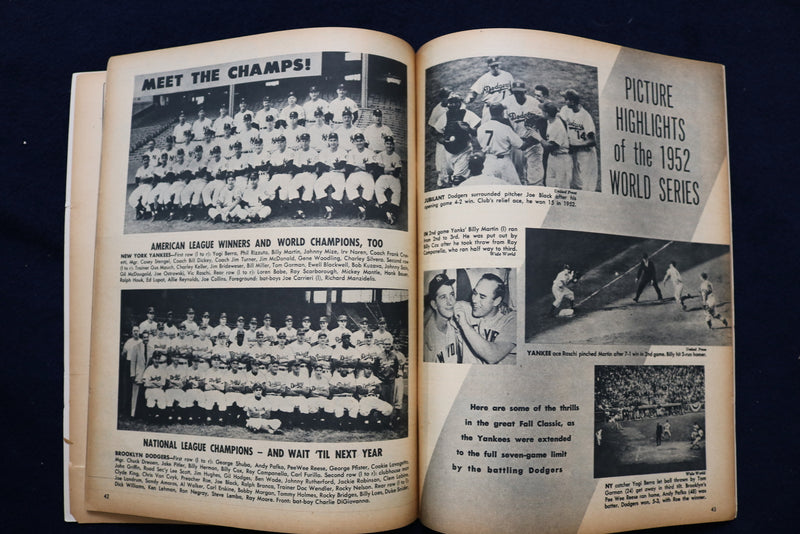1953 FEBRUARY COMPLETE BASEBALL MAGAZINE - ROBIN ROBERTS COVER - E 11839
