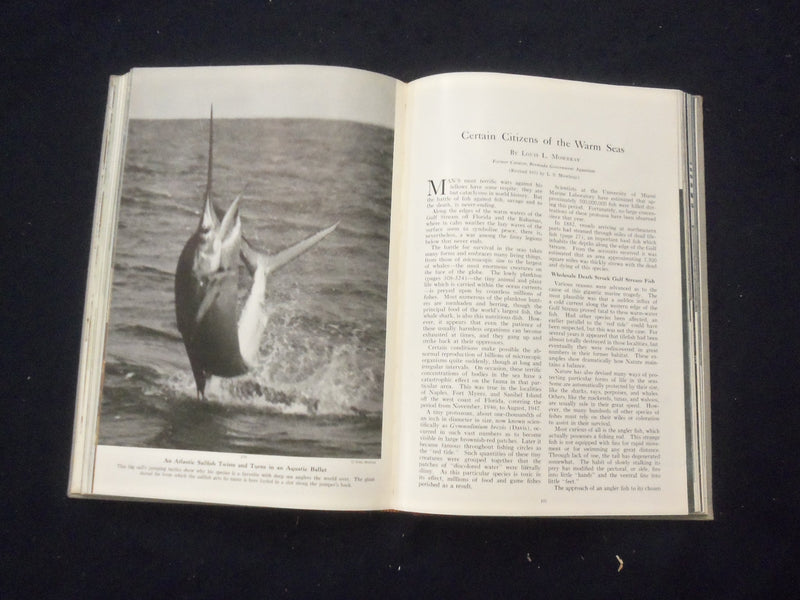 1952 THE BOOK OF FISHES HARDCOVER BOOK EDITED BY JOHN LA GORCE - KD 8279