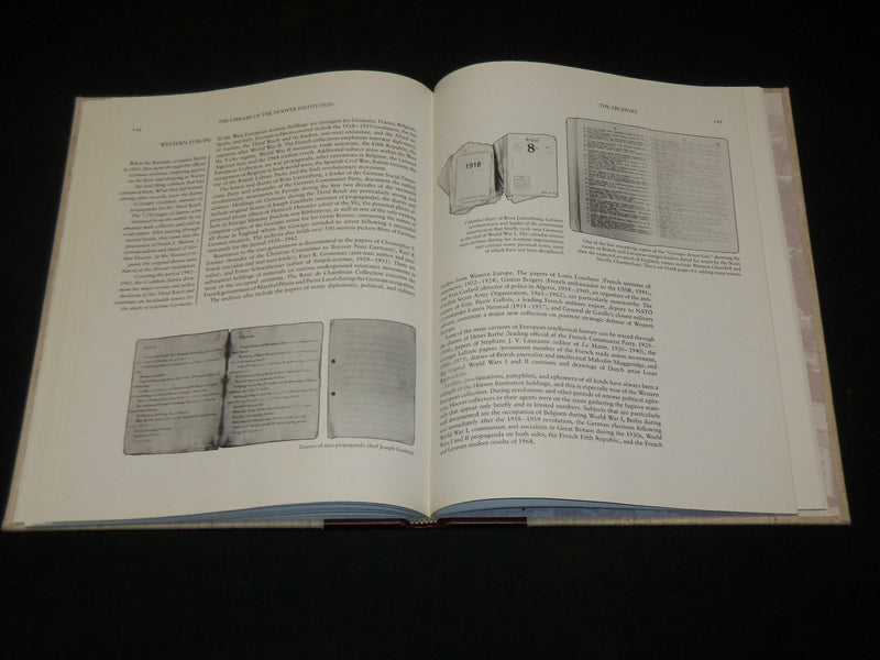 1985 THE LIBRARY OF THE HOOVER INSTITUTION BOOK - GREAT PHOTOS - I 1895