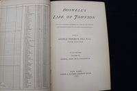 1891 BOSWELL'S LIFE OF JOHNSON HARDCOVER BOOKS - LOT OF 6 VOLUMES - KD 9449