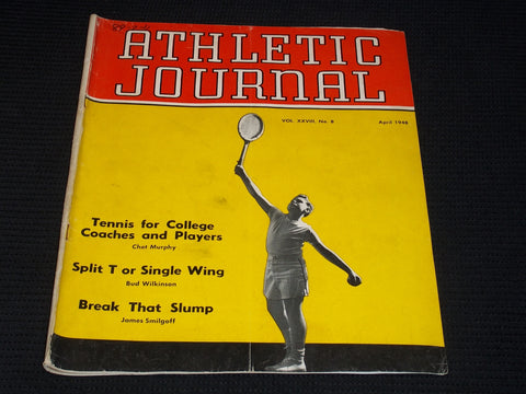1948 APRIL ATHLETIC JOURNAL MAGAZINE - TENNIS COVER - E 5829