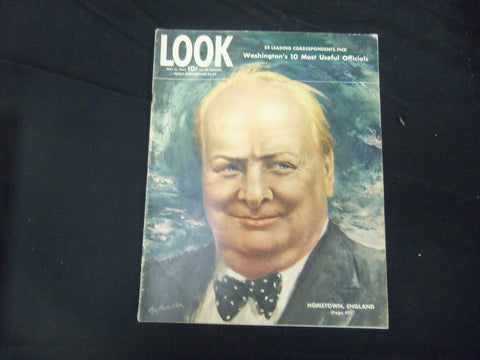 1944 MAY 16 LOOK MAGAZINE - WINSTON CHURCHILL - GREAT PHOTOS & ADS - ST 1986