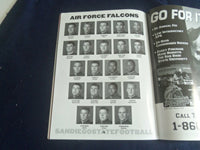 2001 SEP 29 FOOTBALL PROGRAM - SAN DIEGO STATE UNIVERSITY VS AIR FORCE- SP 1218X
