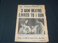 1977 OCT 13 NEW YORK DAILY NEWS NEWSPAPER- 4 LA HOMERS TIE WORLD SERIES-NP 3581