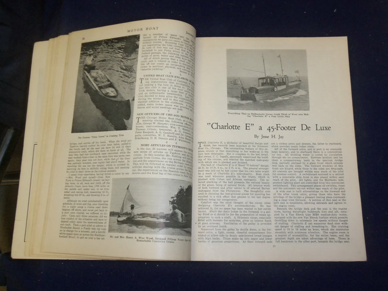 1921 JANUARY 10 MOTOR BOAT MAGAZINE - LIGHTHOUSE - VOL. XVIII, NO. 1- B 6627