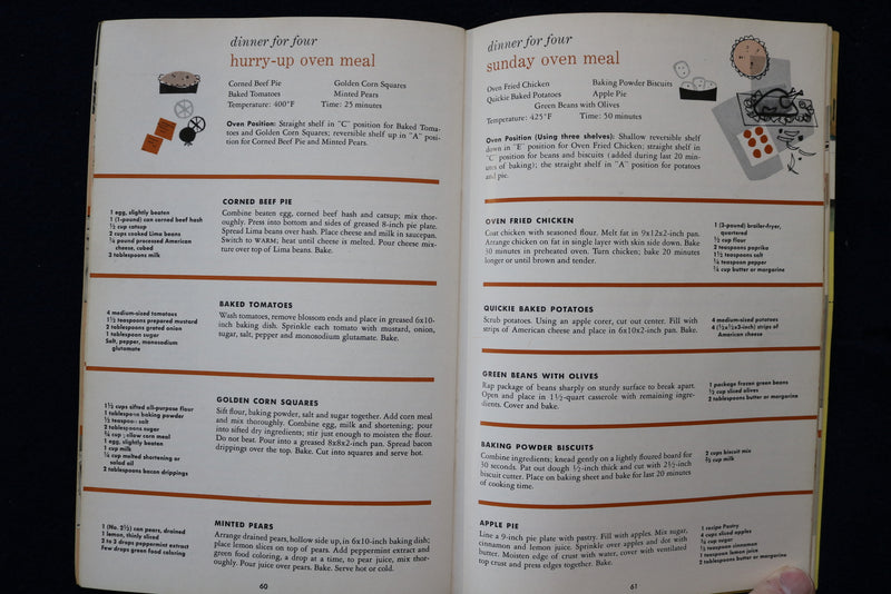 1955 HOTPOINT ELECTRIC RANGE MANUAL - SOFTCOVER - K 1559