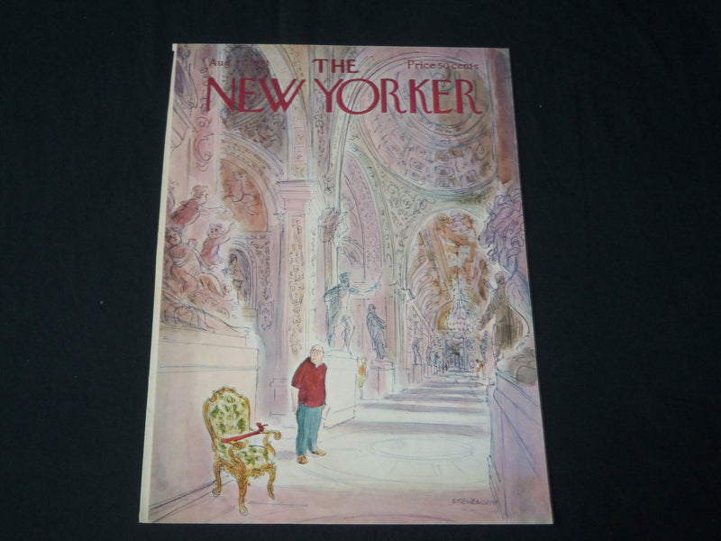 1971 AUGUST 21 NEW YORKER MAGAZINE FRONT COVER ONLY - GREAT ART FOR FRAMING
