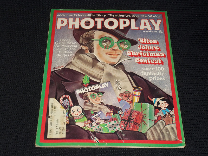 1976 JANUARY PHOTOPLAY MAGAZINE - ELTON JOHN FRONT COVER - E 1753