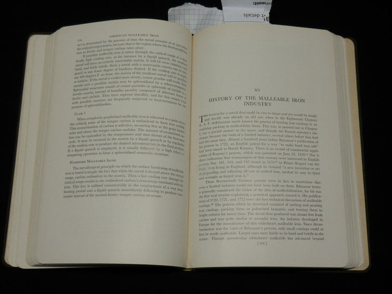 1944 AMERICAN MALLEABLE IRON A HANDBOOK - CLEVELAND - KD 6533
