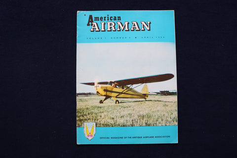 1958 APRIL AMERICAN AIRMAN MAGAZINE - INTERSTATYE SI-A, N37241 COVER - E 11395