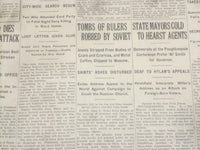 1922 JUNE 9 NEW YORK TIMES - TOMBS OF RULERS ROBBED BY SOVIET - NT 8396