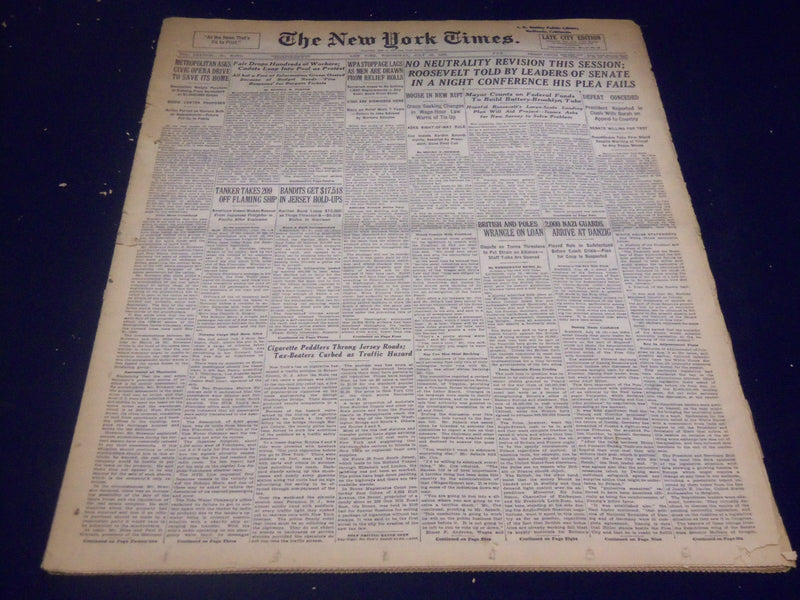 1939 JULY 19 NEW YORK TIMES - BROOKLYN BATTERY TUBE FUNDS - NT 3680