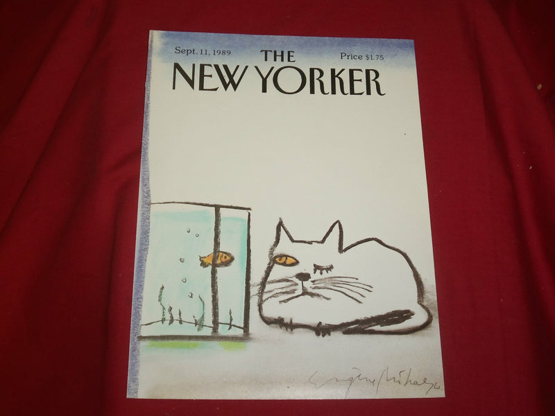 1989 SEPTEMBER 11 NEW YORKER MAGAZINE FRONT COVER ONLY - GREAT ART FOR FRAMING