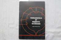 1951 FUNDAMENTALS OF MAGNETIC RECORDINGS - SOFTCOVER BOOK - K 3469