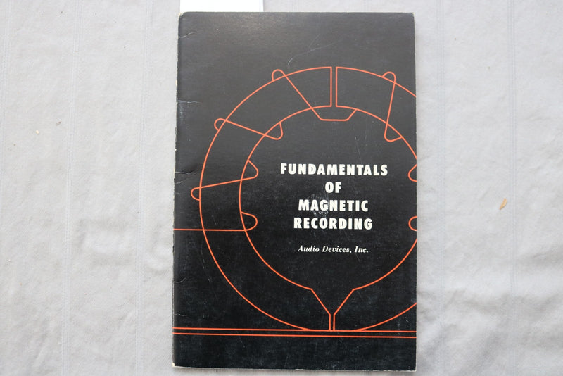 1951 FUNDAMENTALS OF MAGNETIC RECORDINGS - SOFTCOVER BOOK - K 3469