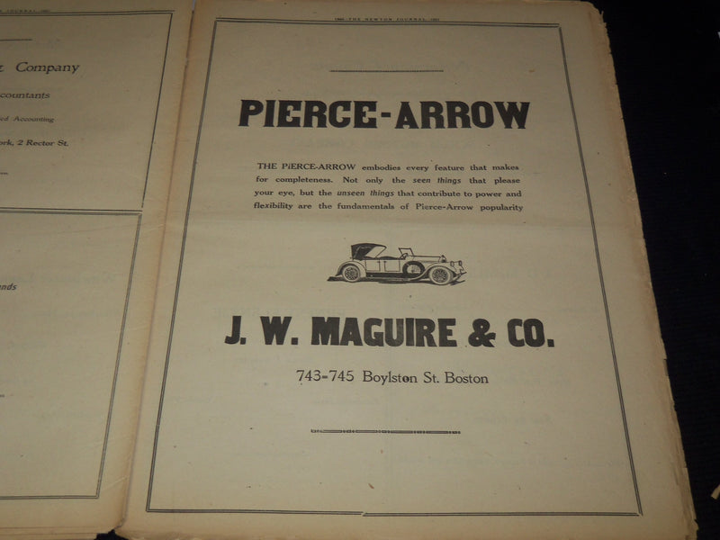 1866-1921 NEWTON JOURNAL NEWSPAPER 55TH ANNIVERSARY NUMBER - MASS - NP 1426A
