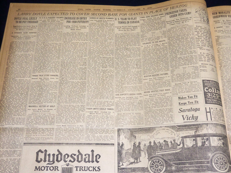 1918 JANUARY 8 NEW YORK TIMES - GERMAN SOCIALISTS BACK RUSSIANS - NT 7917