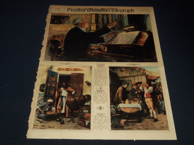 1930 NOV 30 PITTSBURGH SUN TELEGRAPH COLOR GRAVURE - RICHARD STRAUSS - NT 9589