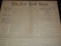 1897 JANUARY 28 THE NEW YORK VOICE NEWSPAPER - NT 9575