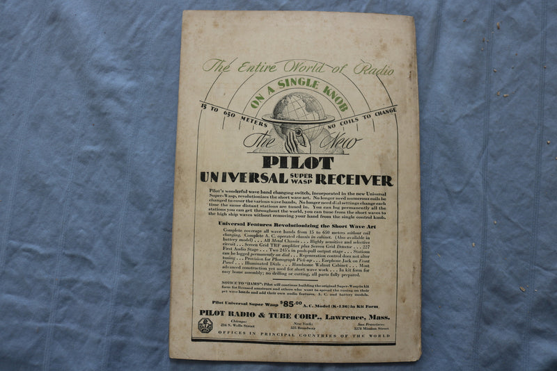 1931 FIRST RADIO DESIGN SOFTCOVER HANDBOOK - UNIVERSAL SUPER-WASP - K 321