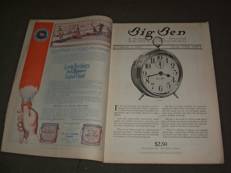 1910 OCTOBER 1 COLLIER'S MAGAZINE - NEWS-STAND EDITION - HARVEST - F 614